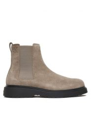Calvin Klein Sztyblety Combat Ess Chelsea Boot Su YM0YM01372 Beżowy. Brązowe sztyblety męskie Calvin Klein, ze skóry, bez obcasa, bez zapięcia. Za 589.99 zł.