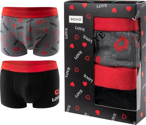Soxo Bokserki 2 PAK SOXO na prezent dla Niego bawełniane M. Bokserki męskie Soxo, m, bez wzorów, z bawełny. Za 69.99 zł.