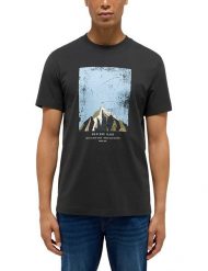 Męski T-Shirt Mustang Style Austin Pirate Black 1015840 4088. Czarne t-shirty męskie Mustang, m, bez wzorów, bez kołnierzyka, bez ramiączek. Za 69.99 zł.