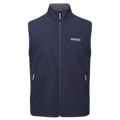 Męska Kamizelka Softshell Bradwell III. Niebieskie kamizelki męskie Regatta, m, z softshellu, bez kaptura. Za 130.99 zł.