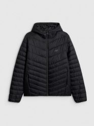 4F Kurtka z wypełnieniem syntetycznym męska - czarna XXL. Czarne kurtki męskie 4f, m, bez wzorów, z materiału, klasyczne, bez ramiączek, bez kaptura. Za 269.99 zł.