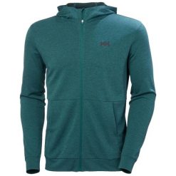 Bluza z kapturem i zamkiem błyskawicznym Helly Hansen HH Lifa Tech Lite. Zielone bluzy z kapturem męskie Helly Hansen, m, bez wzorów, z kapturem. Za 429.50 zł.