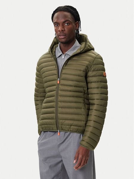 Save The Duck Kurtka zimowa D30650M GIGA01 Zielony Regular Fit. Zielone kurtki męskie Save the duck, na zimę, m, bez wzorów, z syntetyku, bez ramiączek, bez kaptura. Za 549.99 zł.