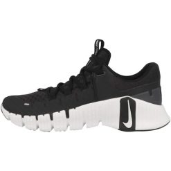 Buty treningowe męskie Nike Free Metcon 5. Czarne buty treningowe męskie Nike, bez wzorów, z gumy, bez zapięcia, na fitness i siłownię. Za 583.00 zł.