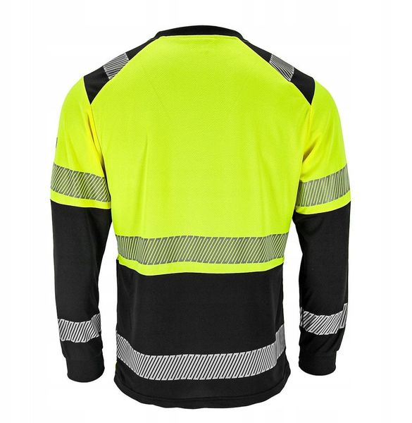 IGUANA-LS - Koszulka ostrzegawcza z siateczki męska długi rękaw zakończony ściągaczami poliester 100% 130 g/m2 2XL. Koszulki męskie z długim rękawem Reis, m, bez wzorów, z poliesteru, bez kołnierzyka, bez ramiączek. Za 81.76 zł.