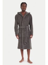 Tommy Hilfiger Szlafrok Icon Hooded Bathrobe 2S87905573 Szary. Szare szlafroki męskie Tommy Hilfiger, m, bez wzorów, z bawełny, bez kaptura. Za 449.99 zł.