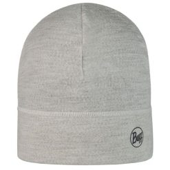 Czapka z wełny merino cienka lightweight przejściowa. Białe czapki męskie Buff, bez wzorów, z wełny, sportowe. Za 129.90 zł.