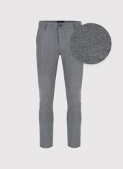 PAKO LORENTE – Casualowe spodnie męskie w kolorze szarym. Szare spodnie na co dzień męskie Pako Lorente, bez wzorów, z elastanu, casualowe. Za 239.99 zł.