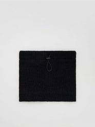 Komin ze ściągaczem - czarny. Czarne szaliki męskie Reserved, bez wzorów. Za 79.99 zł.