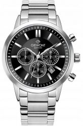 Zegarek Giewont Zegarek Męski Giewont Chronograph Sapphire Srebrno Czarny GW8510-B1. Czarne zegarki męskie Giewont. Za 216.95 zł.
