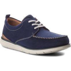 Półbuty CLARKS - Edgewood Mix 261317317 Blue Suede. Niebieskie codzienne półbuty męskie Clarks, z materiału, eleganckie. W wyprzedaży za 269.00 zł.
