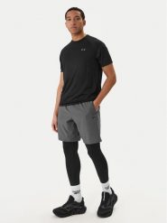 Reebok Legginsy RK25601CCM Czarny Slim Fit. Czarne legginsy męskie Reebok, m, bez wzorów, z syntetyku, na fitness i siłownię. Za 89.99 zł.