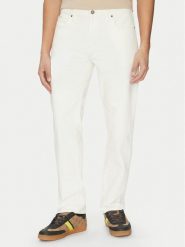 Guess Jeans Jeansy M5GA1B D5OC1 Beżowy Straight Fit. Brązowe jeansy męskie Guess Jeans, z aplikacjami, z bawełny. Za 219.99 zł.