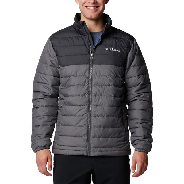 Kurtka puchowa męska Columbia Powder Lite II. Szare kurtki męskie Columbia, m, bez wzorów, z puchu, sportowe, bez ramiączek, bez kaptura. Za 399.99 zł.