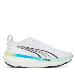 Buty do biegania Puma. Białe buty do biegania męskie Puma, bez wzorów, bez zapięcia, do biegania. Za 499.99 zł.