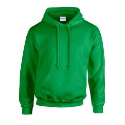 Bluza Z Kapturem Dla Dorosłych Unisex Heavy Blend. Zielone bluzy nierozpinane męskie GILDAN, m, bez wzorów, bez ramiączek, z kapturem. Za 92.99 zł.