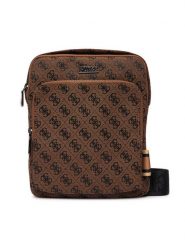 Guess Saszetka HMBOST P6123 Brązowy. Brązowe torby męskie na ramię Guess, z aplikacjami, z materiału. Za 329.99 zł.