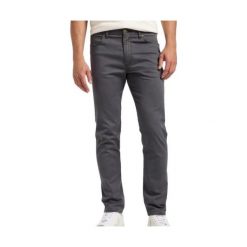 MESKIE SPODNIE MATERIALOWE LEE SLIM FIT MVP STATIC GRAY 112363980. Szare spodnie na co dzień męskie Lee, bez wzorów, z materiału. Za 219.99 zł.