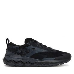 Buty do biegania Mizuno. Czarne buty do biegania męskie Mizuno, bez wzorów, bez zapięcia, do biegania, mizuno wave. Za 469.99 zł.