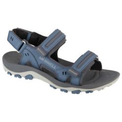 Sandały Merrell Huntington Sport Convert Sandal J038037 niebieskie. Niebieskie sandały męskie z gumy, bez zapięcia. W wyprzedaży za 449.89 zł.