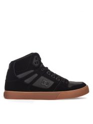 DC Sneakersy PURE HIGH-TOP WC ADYS400043-BGM Czarny. Czarne buty sportowe na co dzień męskie DC, m, bez wzorów, ze skóry, bez ramiączek, bez kaptura. Za 271.00 zł.