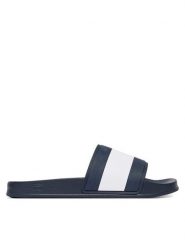 Tommy Hilfiger Klapki Core Hilfiger Flag Pool Slide FM0FM05798 Niebieski. Niebieskie klapki i japonki męskie Tommy Hilfiger, bez wzorów, ze skóry. Za 189.99 zł.