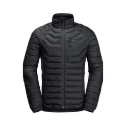 Kurtka puchowa Jack Wolfskin Routeburn Pro Ins. Czarne kurtki męskie Jack Wolfskin, l, bez wzorów, z puchu, sportowe, bez ramiączek, bez kaptura. Za 761.00 zł.