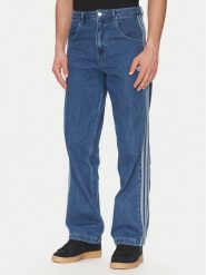 Adidas Jeansy adicolor Denim Firebird JC6234 Niebieski Straight Fit. Niebieskie jeansy męskie ADIDAS, bez wzorów, z bawełny. Za 299.99 zł.