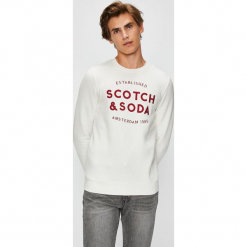 Scotch & Soda - Bluza. Szare bluzy nierozpinane męskie Scotch & Soda, z aplikacjami, z bawełny. W wyprzedaży za 269.90 zł.
