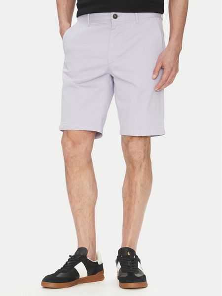 BOSS Szorty materiałowe Chino-Slim-Shorts 50536723 Fioletowy Regular Fit. Fioletowe szorty męskie Boss, bez wzorów, z bawełny. Za 429.99 zł.