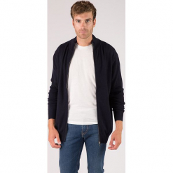 Kaszmirowy kardigan w kolorze granatowym. Niebieskie kardigany męskie marki Just Cashmere, z dzianiny. W wyprzedaży za 391.95 zł.