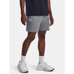 Spodenki męskie Under Armour Icon Fleece Pitch. Szare szorty sportowe męskie Under Armour, bez wzorów, sportowe. Za 199.99 zł.