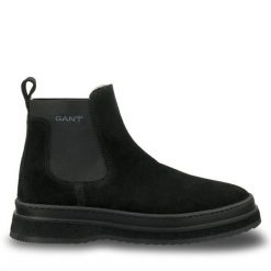 Sztyblety Gant. Czarne sztyblety męskie Gant, bez obcasa, bez zapięcia. Za 479.99 zł.