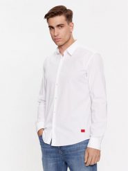 Hugo Koszula Ermo 50500216 Biały Slim Fit. Białe koszule męskie Hugo, m, bez wzorów, z bawełny, bez kołnierzyka, bez ramiączek. Za 209.99 zł.