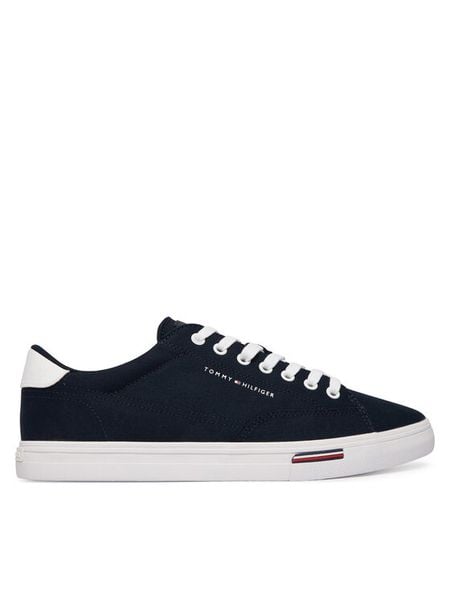 Tommy Hilfiger Tenisówki Vulc Core Rwb Long FM0FM05813 Granatowy. Niebieskie trampki męskie Tommy Hilfiger, bez wzorów, z materiału, bez zapięcia. Za 329.99 zł.
