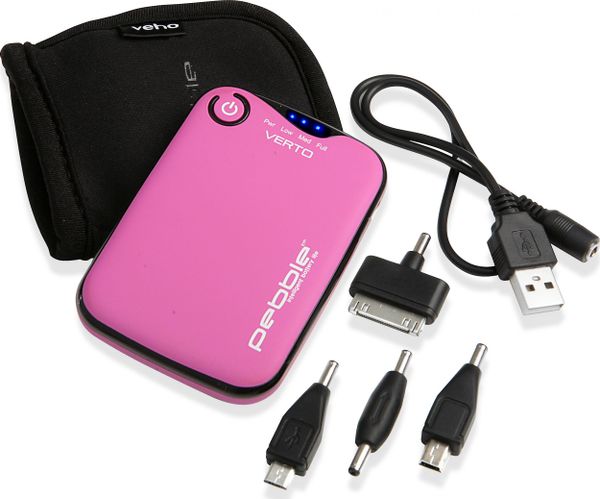 Powerbank Veho Pebble Verto 3700mAh Różowy. Czerwone powerbanki Veho. Za 51.57 zł.