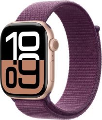 Smartwatch Apple Watch 10 GPS 46mm Rose Gold Alu Sport Loop Fioletowy (MWWV3QN/A). Czerwone zegarki smartwatch Apple. Za 2,542.57 zł.