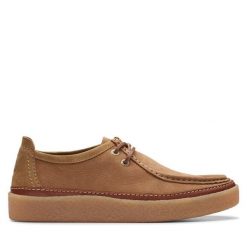 Mokasyny Clarks. Brązowe mokasyny męskie Clarks, bez zapięcia. Za 369.99 zł.