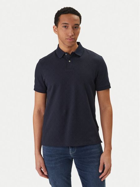 Guess Polo M6RP05 KD181 Granatowy Regular Fit. Niebieskie koszulki polo męskie Guess, m, z aplikacjami, z bawełny, bez kołnierzyka, bez ramiączek. Za 344.99 zł.