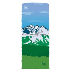 Komin na szyję bandana do biegania BUFF oryginal ecostretch. Zielone szaliki męskie Buff, bez wzorów, sportowe. W wyprzedaży za 64.94 zł.
