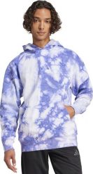 Bluza męska adidas ALL SZN Fleece Washed Hoodie niebiesko-biała IY6591 S. Białe bluzy nierozpinane męskie ADIDAS, m, bez wzorów, bez ramiączek, bez kaptura. Za 249.98 zł.