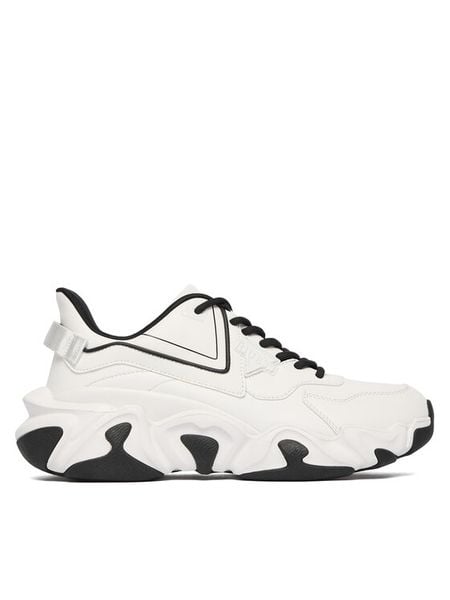 Guess Sneakersy 178415 Czarny. Białe buty sportowe na co dzień męskie Guess, m, z aplikacjami, ze skóry, bez ramiączek, bez kaptura. Za 489.99 zł.