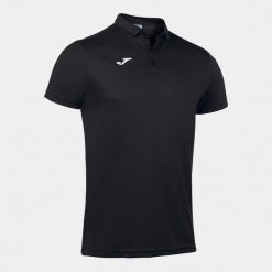 Koszulka polo do tenisa męska Joma Hobby. Czarne koszulki polo męskie Joma, m, bez wzorów, z materiału, sportowe, bez kołnierzyka, bez ramiączek. Za 115.99 zł.