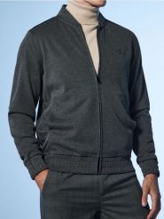 Bluza bomber z haftem - czarny. Czarne bluzy nierozpinane męskie Sinsay, l, bez wzorów, bez ramiączek, bez kaptura. Za 69.99 zł.