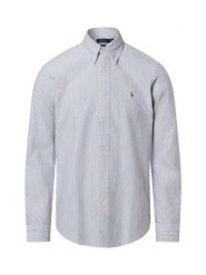 Polo Ralph Lauren Męska koszula bawełniana Mężczyźni Modern Fit Bawełna szary|biały w paski, XL. Białe koszule męskie Polo Ralph Lauren, m, bez wzorów, z bawełny, bez kołnierzyka, bez ramiączek. Za 729.95 zł.