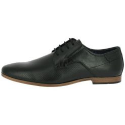 Tom Tailor Półbuty Męskie 46 Czarny. Czarne eleganckie półbuty męskie Tom Tailor, ze skóry, bez obcasa, bez zapięcia. Za 349.00 zł.