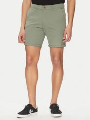 Jack & Jones Szorty materiałowe Marco 12269494 Zielony Regular Fit. Zielone szorty męskie Jack & Jones, bez wzorów, z bawełny. Za 109.99 zł.