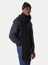Lacoste Zestaw Szalik i Czapka RB5385 Czarny. Czarne czapki męskie Lacoste, bez wzorów, z materiału. Za 529.99 zł.