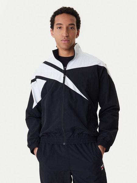 Reebok Bluza Bailham RK25551CCM Czarny Relaxed Fit. Czarne bluzy rozpinane męskie Reebok, m, bez wzorów, z syntetyku, bez ramiączek, bez kaptura. Za 244.99 zł.