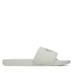 Klapki Calvin Klein Jeans. Szare klapki i japonki męskie Calvin Klein Jeans, bez wzorów, z jeansu. Za 99.99 zł.